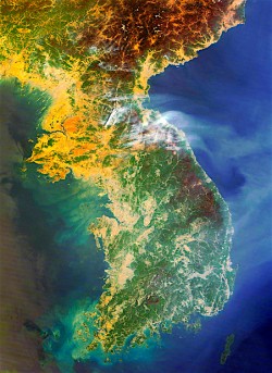 Korean peninsula, Stuart Rankin (Flickr Creative Commons).