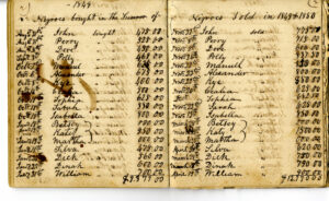 Slave Trader Ledger 1854