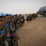 Un peacekeepers deploy to mali
