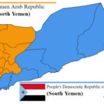 Yemen divided map