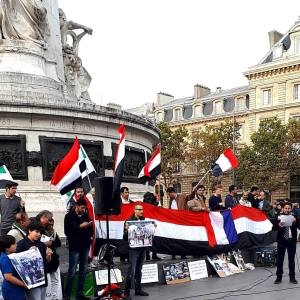 Yemeni rally in Paris on Oct. 28, 2017