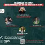 Genocide palestine event poster